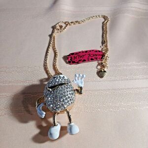 New Bling RhinestoneMr. Lovely Chocolate Crystal Fashion Necklace.